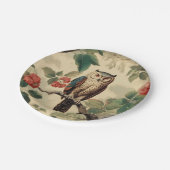 ヴィンテージフクロウ ペーパープレート (アングル)