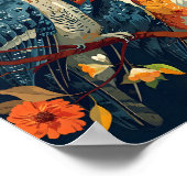 ヴィンテージフクロウ ポスター (角)