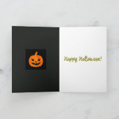 ヴィンテージフクロウ、ムーンライトハロウィンアート カード (内部)