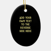 ヴィンテージフクロウ – 1930sアールデコモチーフ – 2イニシャル セラミックオーナメント (裏面)