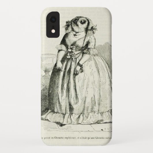 ヴィンテージフクロウ Case-Mate iPhoneケース (裏面)