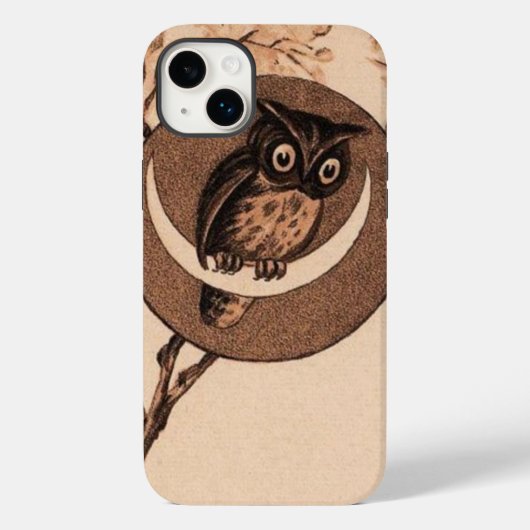 ヴィンテージフクロウ Case-Mate iPhoneケース (裏面)