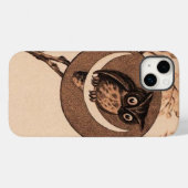 ヴィンテージフクロウ Case-Mate iPhoneケース (裏面 (横))