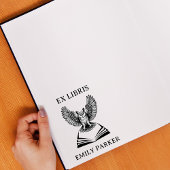 ヴィンテージフクロエックスリリス名前をカスタムする蔵書票 ラバースタンプ