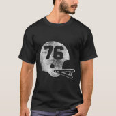 ヴィンテージフットボールジャージー第76選手番号 Tシャツ (正面)