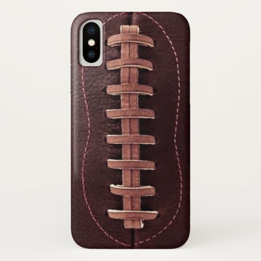 ヴィンテージフットボールレザーレーススポーツ Case-Mate iPhoneケース (裏面)