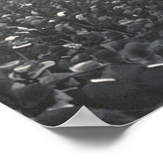 ヴィンテージフットボール陸海軍白黒ポスター ポスター (角)