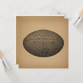 ヴィンテージフットボー図解入りの、写真付きのルアンティークスポーツアート カード (正面/裏面インサイチュ)