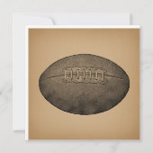 ヴィンテージフットボー図解入りの、写真付きのルアンティークスポーツアート カード (裏面)