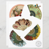 ヴィンテージフビクトリアンァン切り出しスクラップブック紙 (正面/裏面)