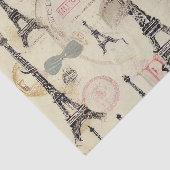 ヴィンテージフフランスのァイルタワーデクページ 薄葉紙 (詳細)