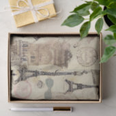 ヴィンテージフフランスのァイルタワーデクページ 薄葉紙 (ギフト)