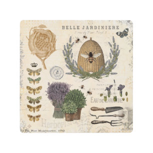 ヴィンテージフフランスのァームハウスビー メタルプリント