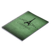 ヴィンテージフフランスのェロッシュノートパソコン、緑 ノートブック (左側)