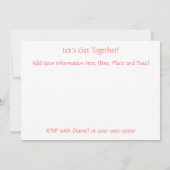 ヴィンテージフフランスのレンド招待状 招待状 (裏面)