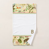 ヴィンテージフモダンラワータイガージャングルトロピカル バスタオルセット (ハンドタオル)