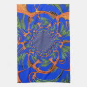 ヴィンテージフュージョンHakuna Matata Fusion Designerグラフ キッチンタオル (縦)