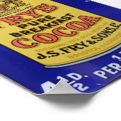 ヴィンテージフライのピュアブレックファーストココア広告 ポスター (角)