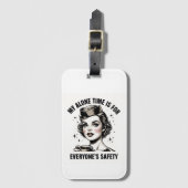 ヴィンテージフライト付き添い人ラゲージタグ ラゲッジタグ (正面縦)