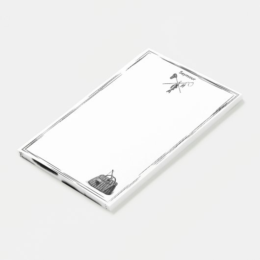 ヴィンテージフライモノグラムの釣りの事後記録 ポストイット (アングル)