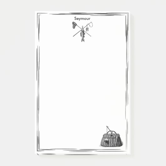 ヴィンテージフライモノグラムの釣りの事後記録 ポストイット (正面)