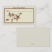 ヴィンテージフライヤーラッフルチケット 名刺 (正面/裏面)