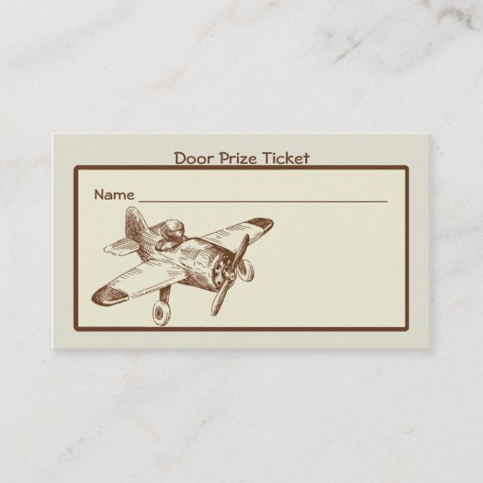 ヴィンテージフライヤーラッフルチケット 名刺 (正面)