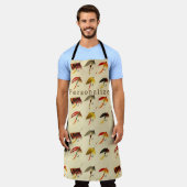 ヴィンテージフライ湖チラシ漁師 エプロン (着用した状態)