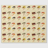 ヴィンテージフライ湖チラシ漁師 ラッピングペーパー (フラット)