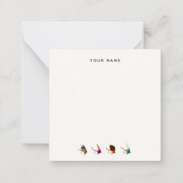 ヴィンテージフライ釣りフライ後備付き ノートカード