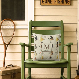 ヴィンテージフライ釣りフライ水彩航海のThr アウトドアクッション