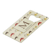 ヴィンテージフライ釣りフライ水色航海の クレジットカード栓抜き (裏面アングル)