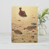 ヴィンテージフラウンダースフラットフィッシュ魚釣り招待状 招待状 (スタンド正面)