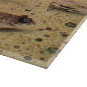 ヴィンテージフラウンダー、海洋海ライフフラットフィッシュ カッティングボード (角)