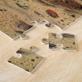 ヴィンテージフラウンダー、海洋海ライフフラットフィッシュ ジグソーパズル (側面)