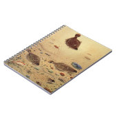 ヴィンテージフラウンダー、海洋海ライフフラットフィッシュ ノートブック (左側)