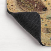 ヴィンテージフラウンダー、海洋海ライフフラットフィッシュ マウスパッド (コーナー)