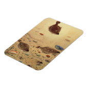 ヴィンテージフラウンダー、海洋海ライフフラットフィッシュ マグネット (左側)