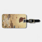 ヴィンテージフラウンダー、海洋海ライフフラットフィッシュ ラゲッジタグ (正面横)