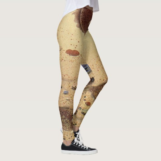 ヴィンテージフラウンダー、海洋海ライフフラットフィッシュ レギンス (右)