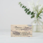 ヴィンテージフラウンダー、海洋海ライフフラットフィッシュ 名刺 (スタンド正面)