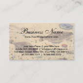 ヴィンテージフラウンダー、海洋海ライフフラットフィッシュ 名刺 (正面)