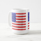 ヴィンテージフラグ統一された州マグス コーヒーマグカップ (正面左)