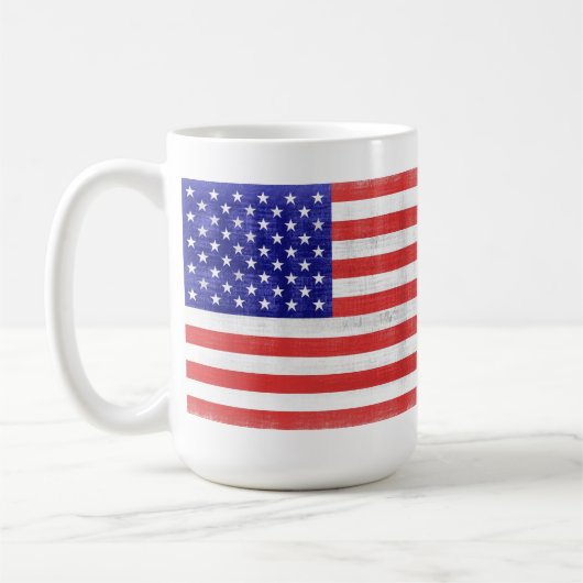 ヴィンテージフラグ統一された州マグス コーヒーマグカップ (左)
