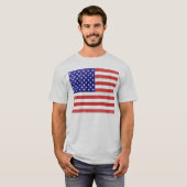 ヴィンテージフラグ統一された州Tシャツ Tシャツ (正面フル)