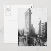 ヴィンテージフラチロン建物NYC写真 ポストカード (正面/裏面)