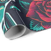 ヴィンテージフラッシュの入れ墨のシームレスなパターン ラッピングペーパー (ロールコーナー)