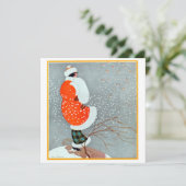 ヴィンテージフラッパホリデーカード サンキューカード (スタンド正面)