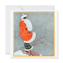 ヴィンテージフラッパホリデーカード 