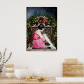 ヴィンテージフラッパーのクリスマスポスター ポスター (キッチン)